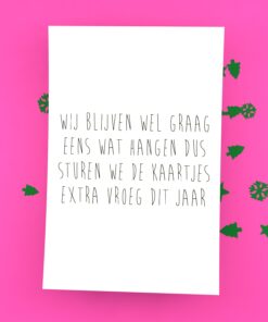 Wij blijven wel graag eens wat hangen